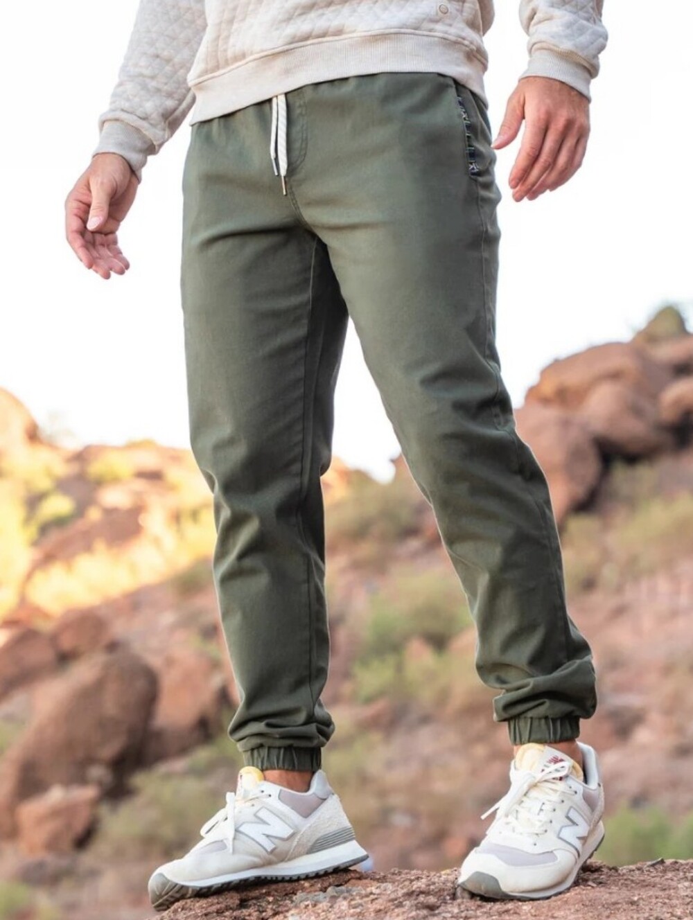 Wowie Rambler Jogger Olive Green Men's Medium Casual Outdoor